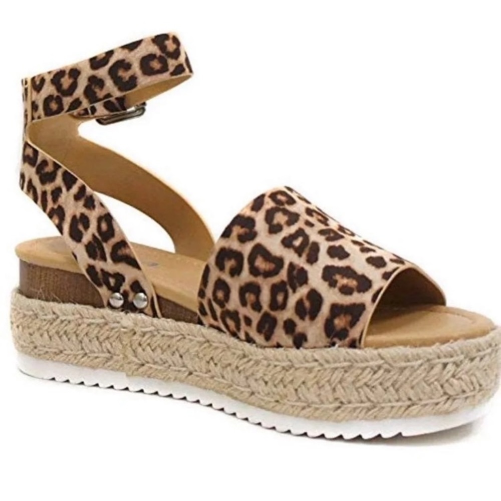 NWOT Cheetah/ Leopard Espadrilles